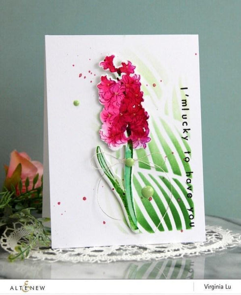 Altenew Build-A-flower Hyacinth Layering Stamp & Die Set