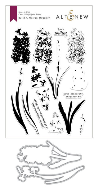 Altenew Build-A-flower Hyacinth Layering Stamp & Die Set