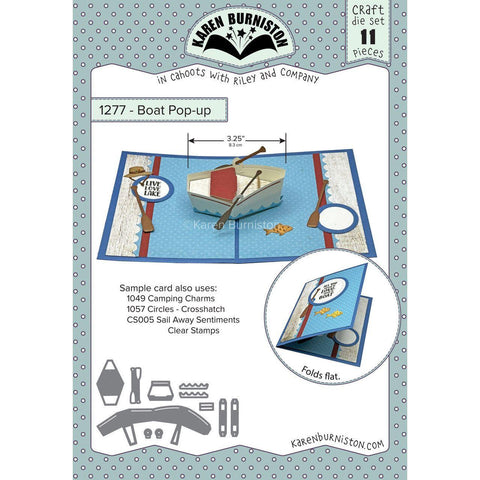 Karen Burniston - Die Set - Boat Pop-Up