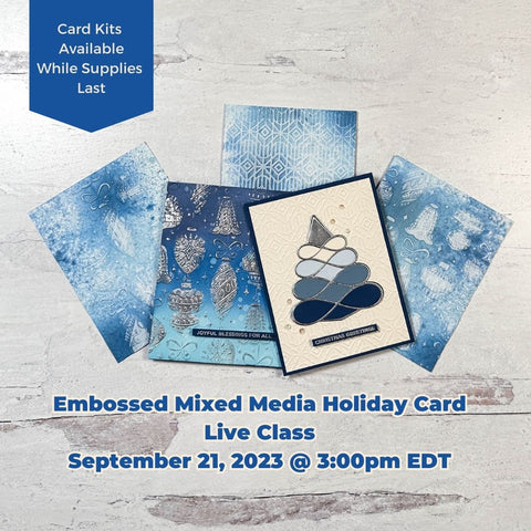 SMSL Card Class Bundle - Embossed Mixed Media Card Class - VIP Bundle