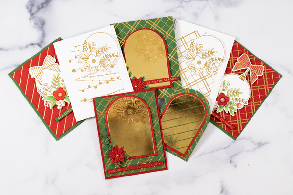 Holiday Hot Foil Cards Class