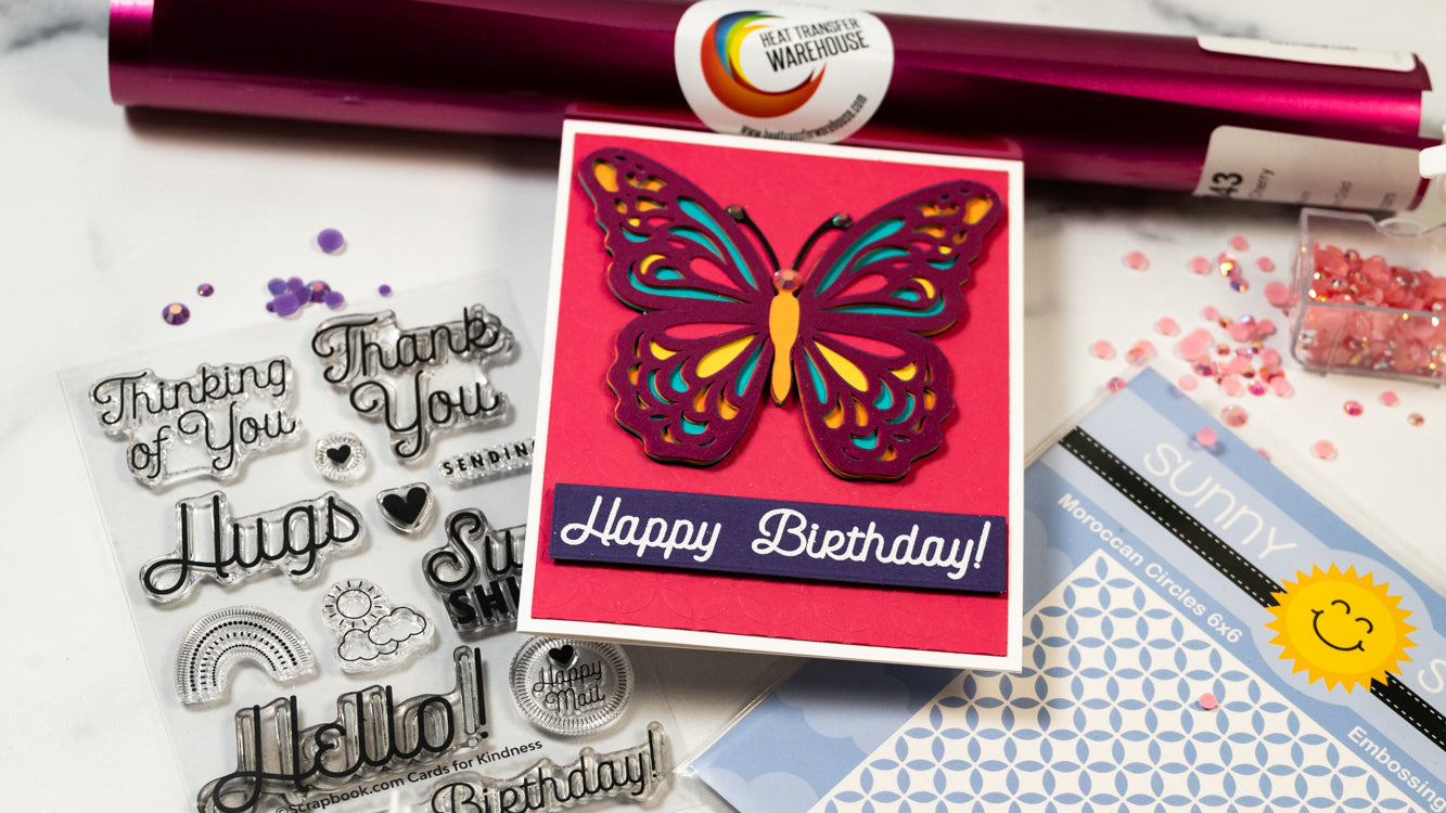 Create Beautiful Butterfly Layered Card with HGTV