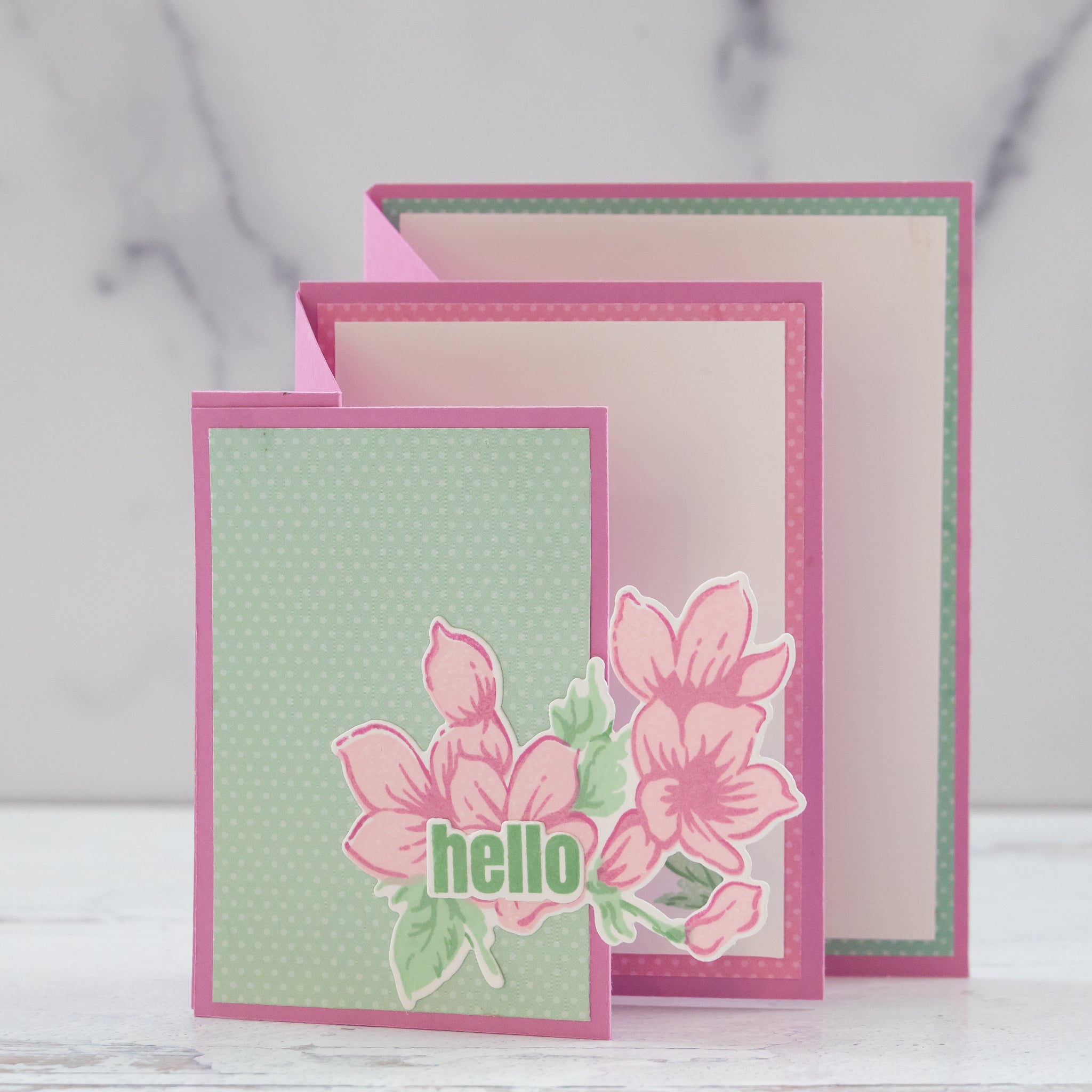 Pleated Cascading Card