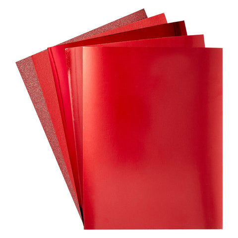 Spellbinders - Treasured Cardstock 8.5x11 - Ruby Assorted Pack