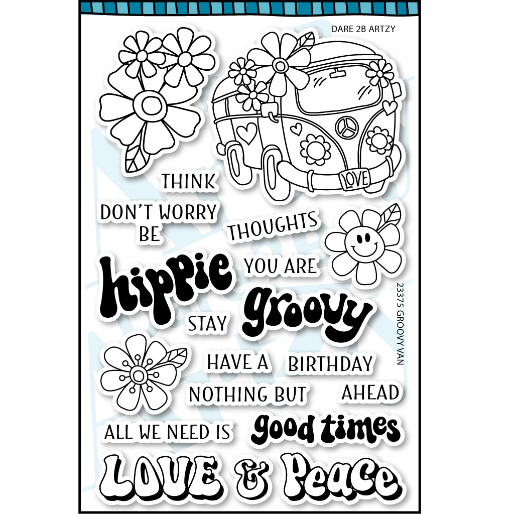 Dare 2B Artzy - Groovy Van Stamp Set