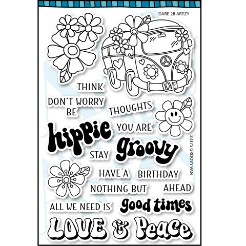 Dare 2B Artzy - Groovy Van Stamp Set