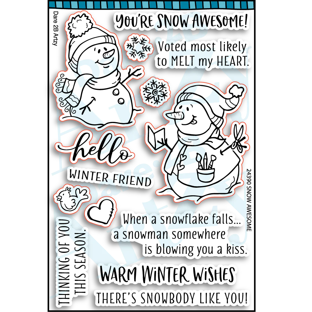 Dare 2B Artzy - Snow Awesome Stamp Set