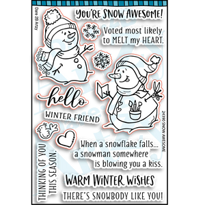 Dare 2B Artzy - Snow Awesome Stamp Set