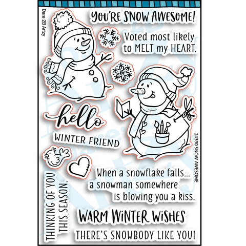 Dare 2B Artzy - Snow Awesome Stamp Set