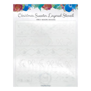 Emily Moore Designs - Christmas Sweater Layered Stencil 7.25x7.5