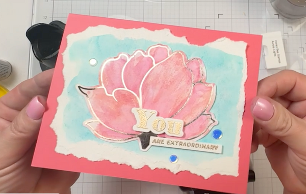 How to Create Watercolor Card with Heat Transfer Vinyl Class