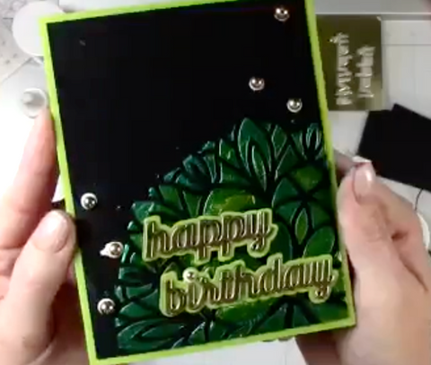Birthday Cards with Stencil Butter