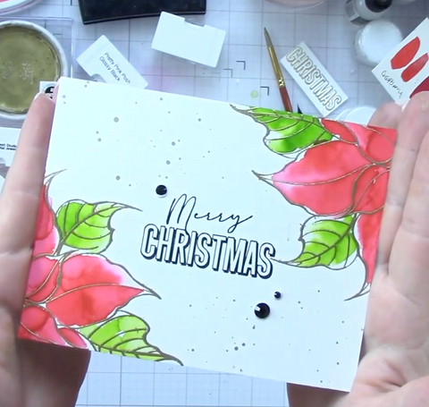 Watercolor Embossed Resist