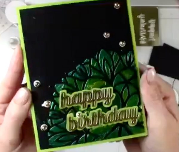 Birthday Cards with Stencil Butter Class