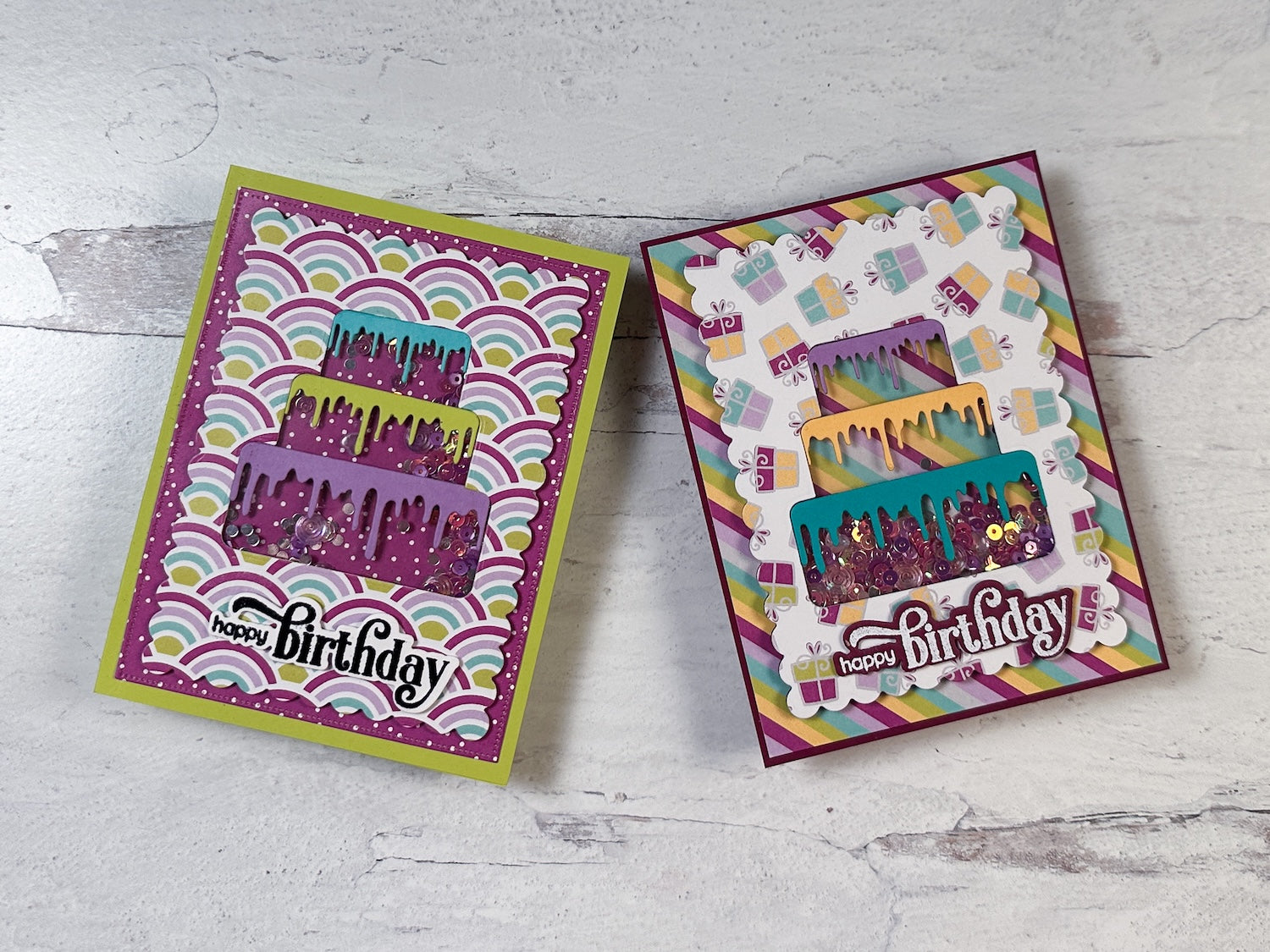 Shaker Birthday Card