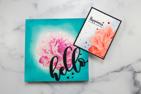 Stenciled Elegance - From Cards to Wall Art