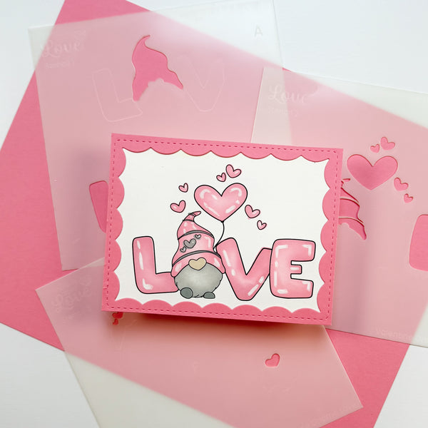 SMSL - Valentine Gnome Layered Stencils