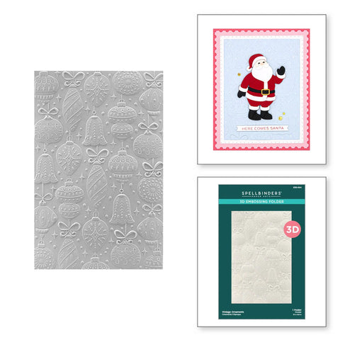 Spellbinders - Embossing Folder - Vintage Ornaments