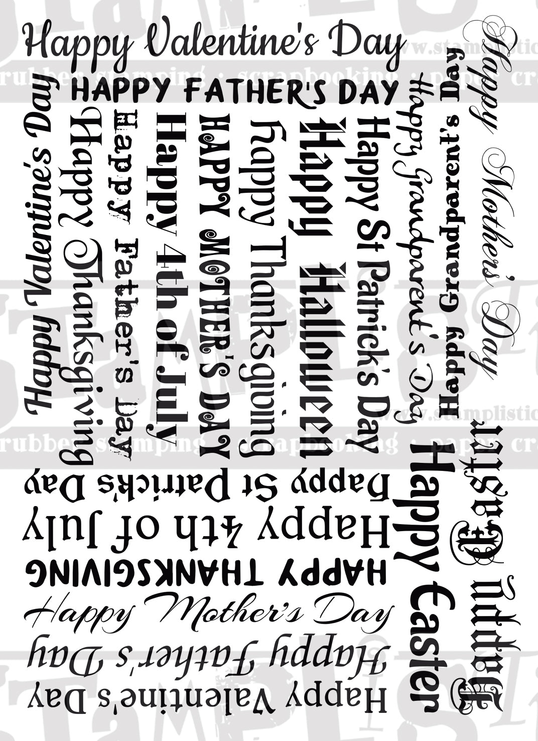 Stamplistic - RubOn Transfers - Special Occasions