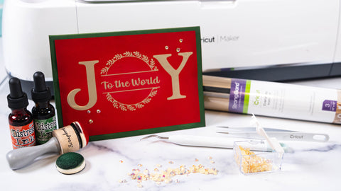Joy to the World Card with HTV