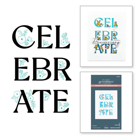 Spellbinders - Press Plates - Celebrate Flowers