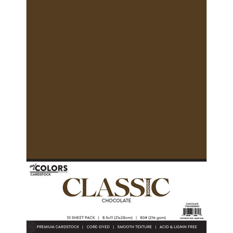 My Colors Cardstock - 8.5" x 11" - Chocolate