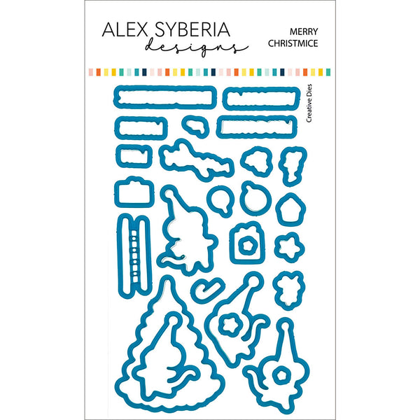 Alex Syberia Designs - Merry Christmice Stamp & Die Set