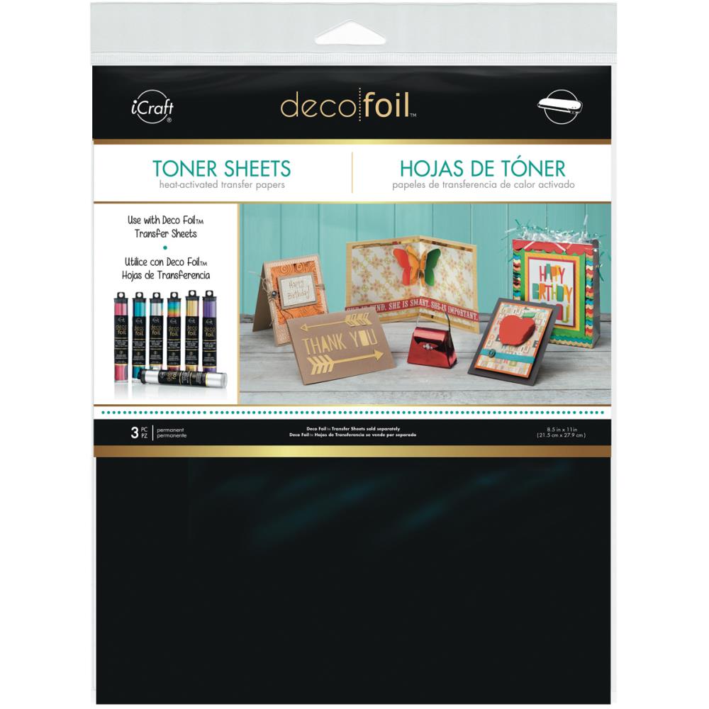 iCraft - Deco Foil - 8.5 x 11 Toner Sheets - 3 Pack