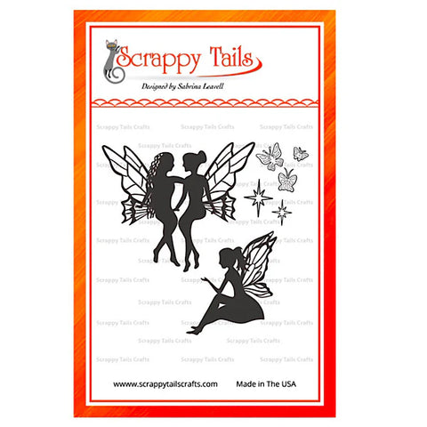 Scrappy Tails - Fairy Silhouettes Metal Craft Die