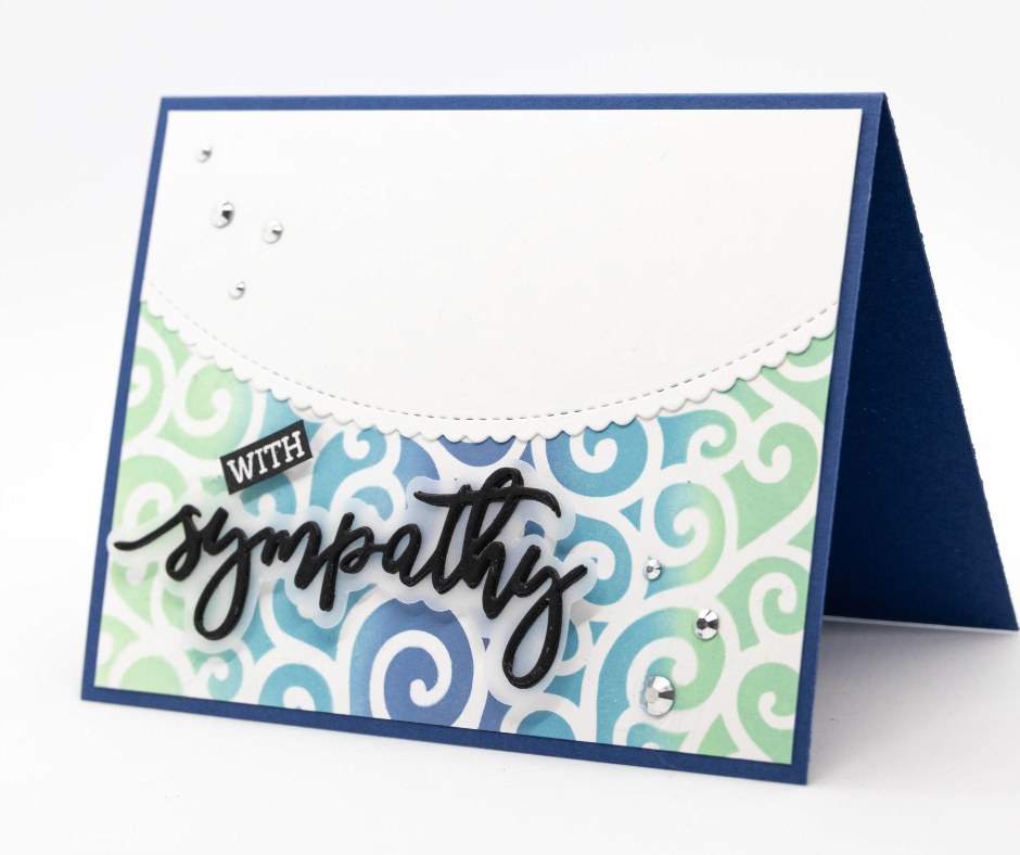 Sympathy Card - Ink Blending