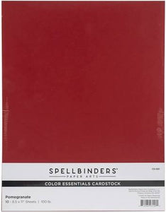 Spellbinders - 8.5x11 cardstock - Pomegranate