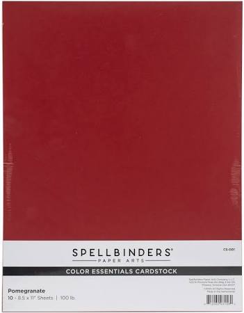 Spellbinders - 8.5x11 cardstock - Pomegranate