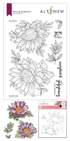 Altenew - Die & Stamp Bundle - Dancing Sunflowers