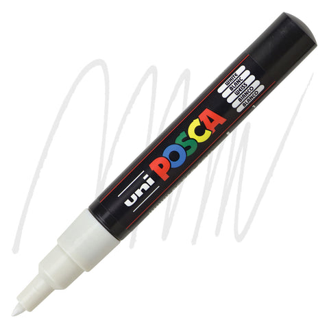 Uni Posca PC-1M Extra-Fine Bullet Tip Paint Marker - white