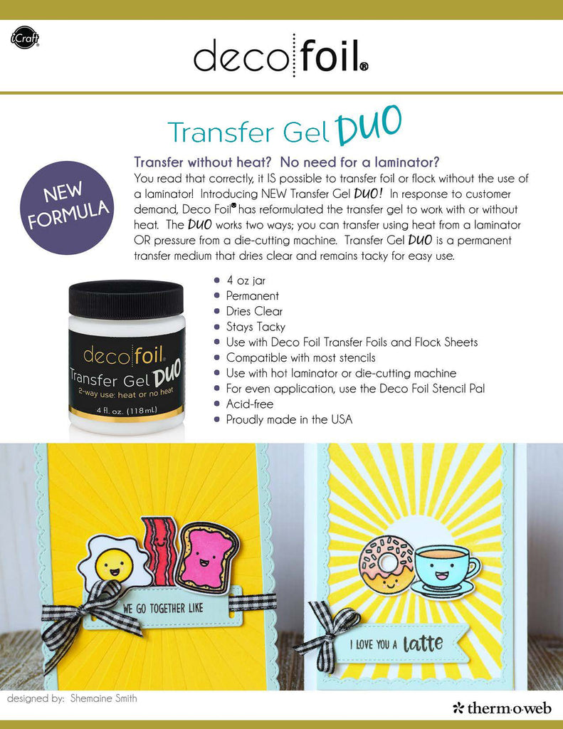 iCraft Deco Foil Transfer Gel Duo – Stamp Me Some Love