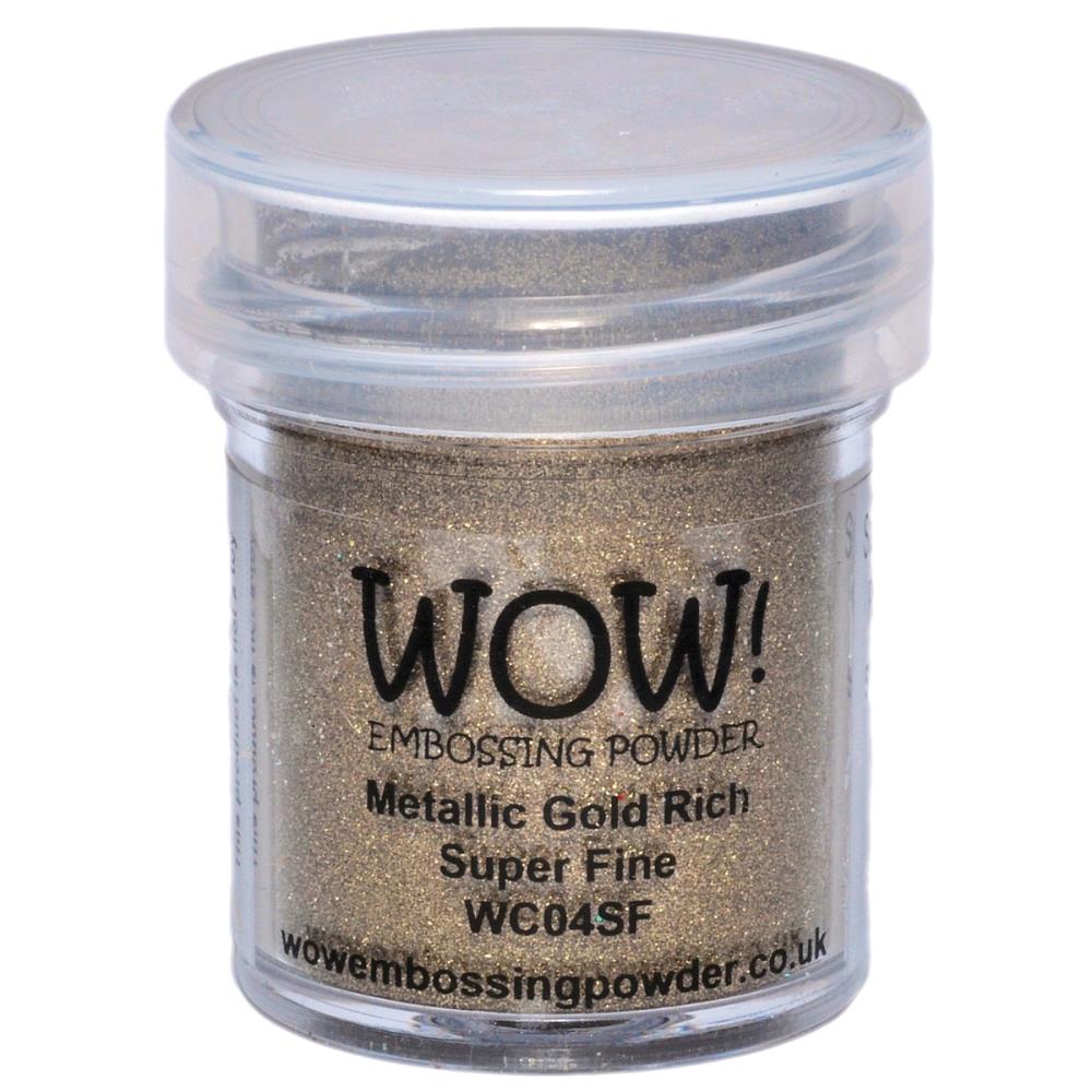 WOW Embossing Powder Super Fine 15ml - Gold Rich