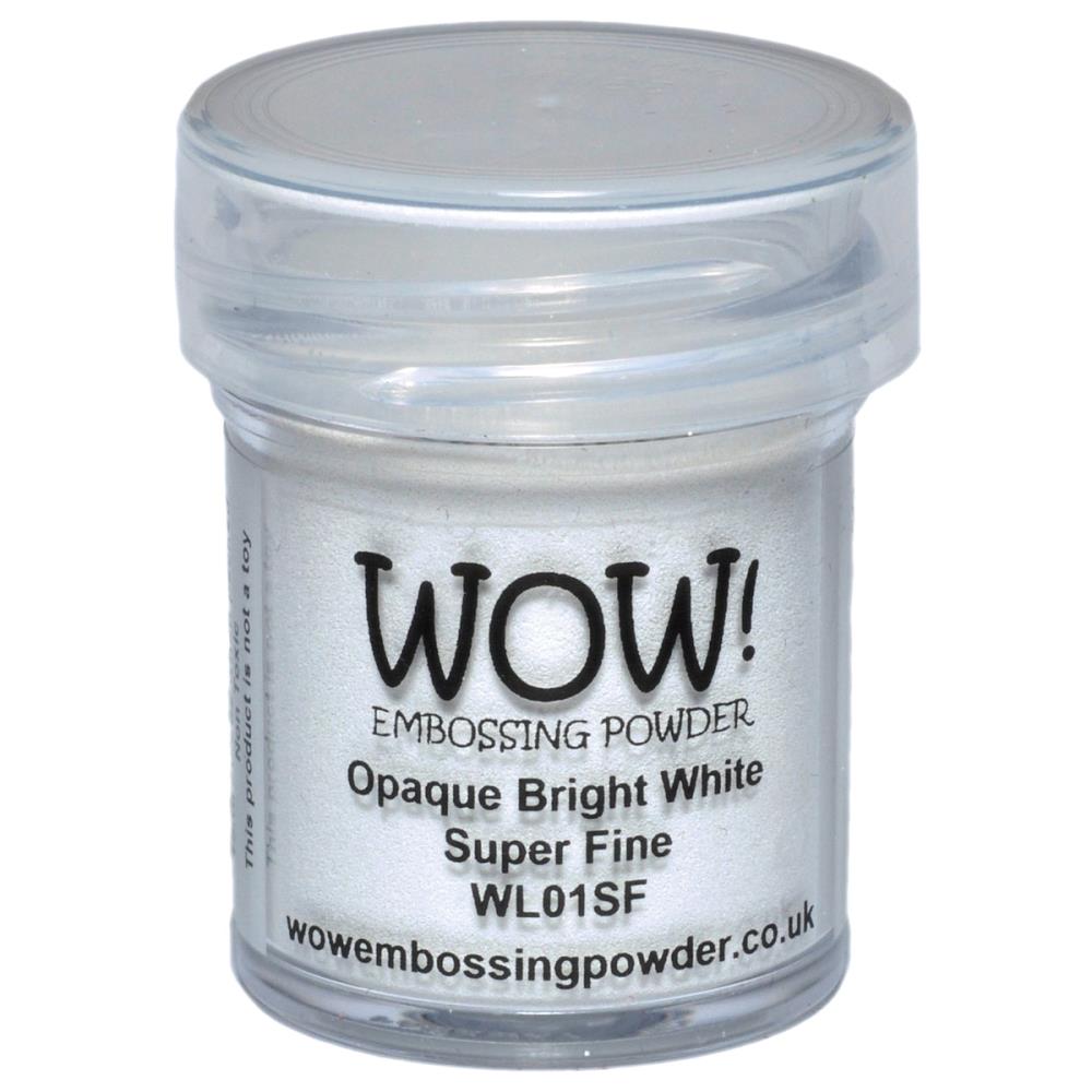 WOW Embossing Powder Super Fine 15ml - Opaque Bright White
