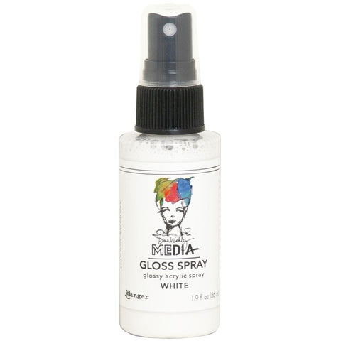 Dina Wakley Media Gloss Sprays 2oz - White