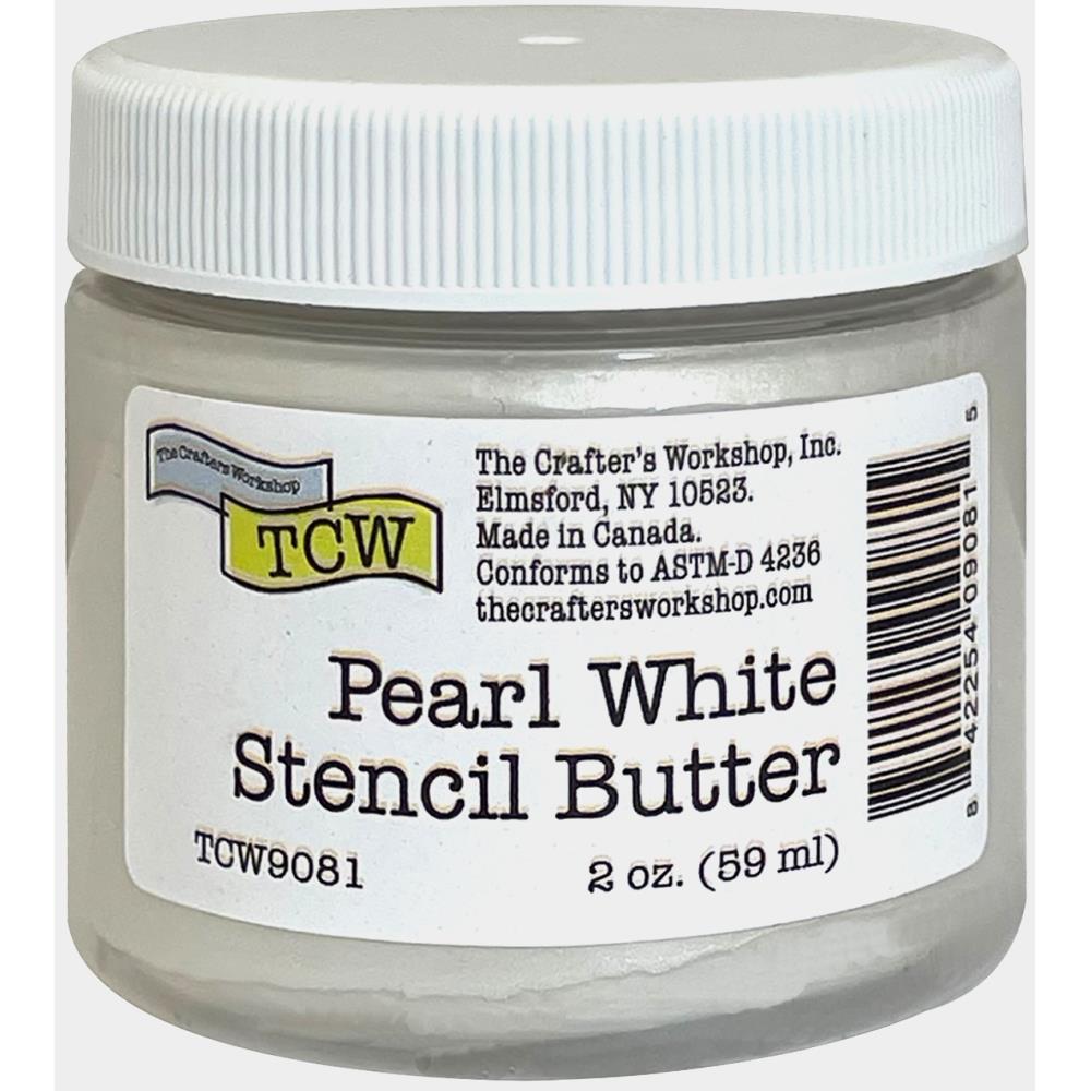 The Crafter's Workshop Stencil Butter 2oz - Pearl White