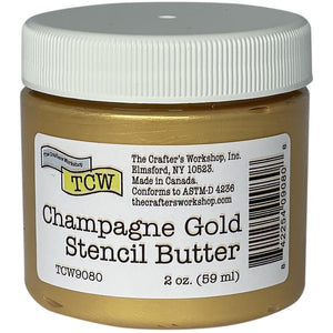 The Crafter's Workshop Stencil Butter 2oz - Champagne Gold