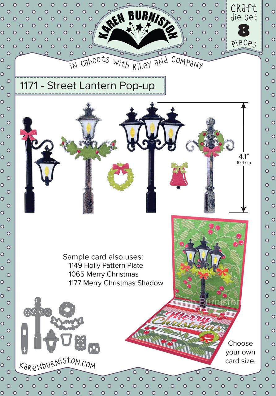 Karen Burniston - Street Lantern Pop Up die set