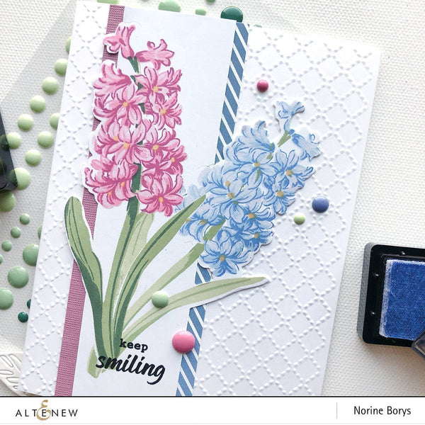 Altenew Build-A-flower Hyacinth Layering Stamp & Die Set