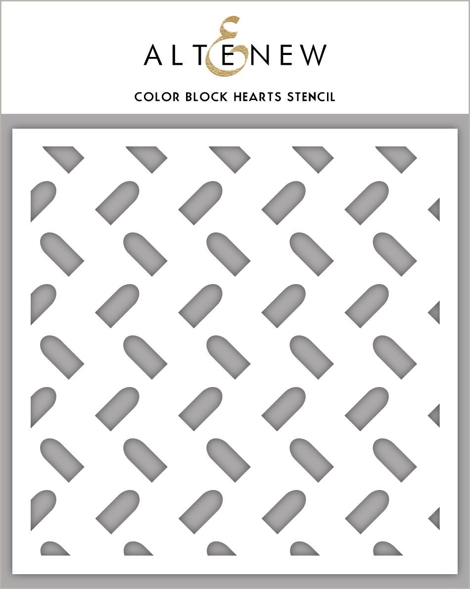 Altenew Stencil - Color Block Hearts