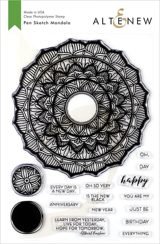 Altenew Pen Sketch Mandala Stamp Set
