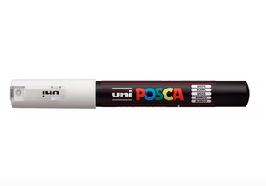 Uni Posca PC-1M Extra-Fine Bullet Tip Paint Marker - white