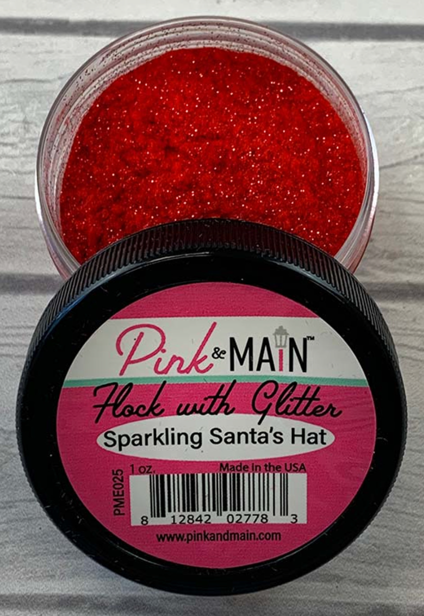 Pink & Main Sparkling Santa's Hat Flock
