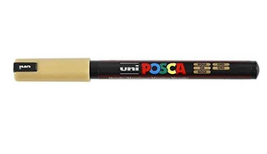 Uni Posca PC-1MR Ultra-Fine Paint Marker - gold