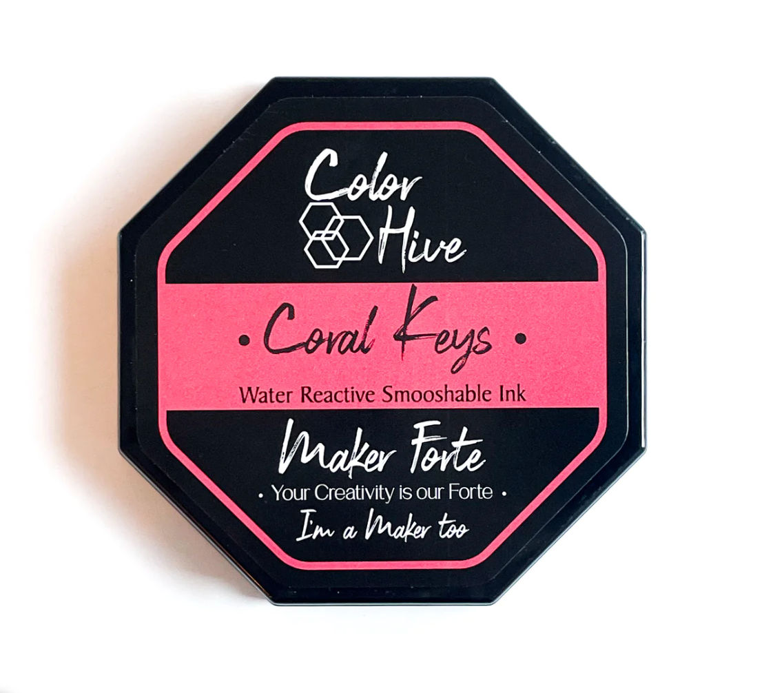 Maker Forte Color Hive Ink Pad - Coral Keys