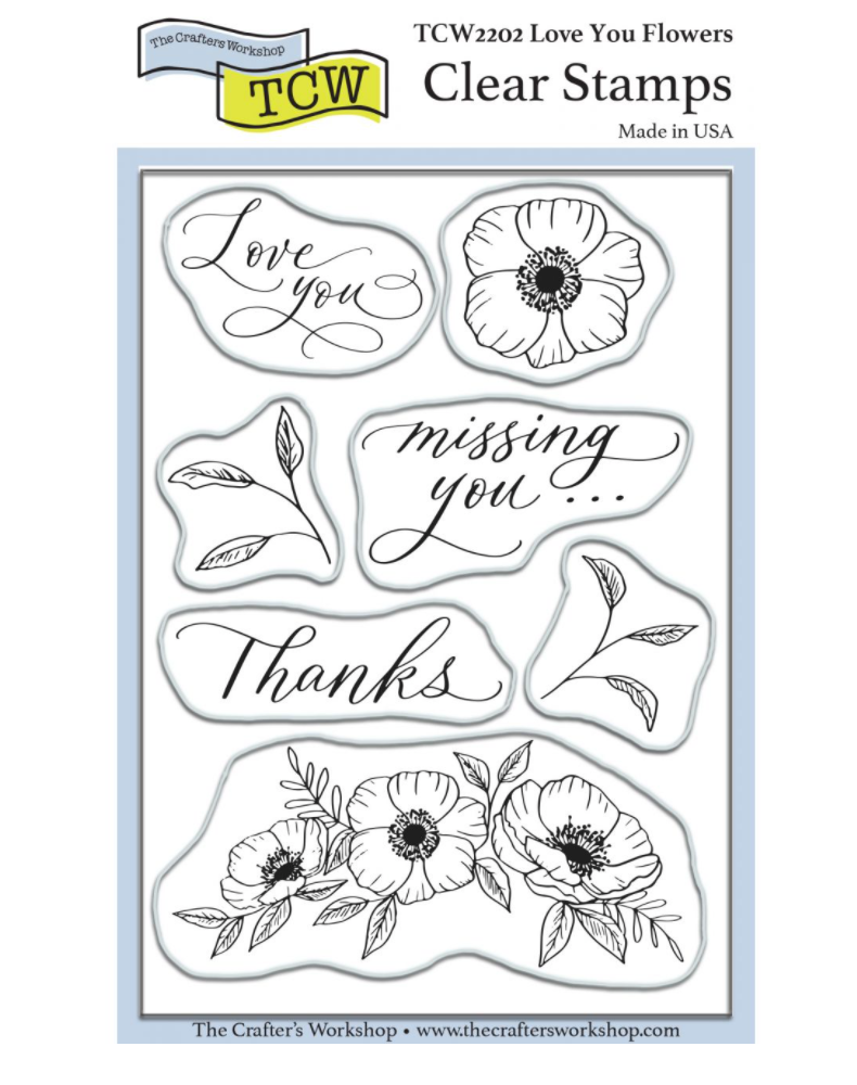 The Crafter's Workshop- Love You Flowers stamp set