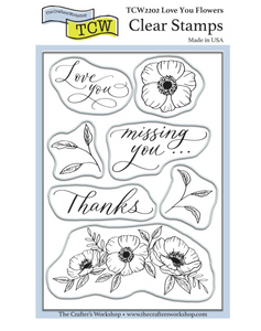 The Crafter's Workshop- Love You Flowers stamp set